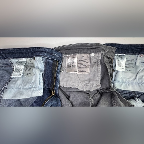 AG Adriano Goldschmied Women's Jean Bundle Dark Blue, Lighter Blue, and Gray 3pr - Picture 9 of 15